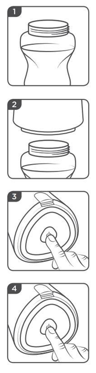 LetsGo 取暖器步骤 1-4 使用方法图
